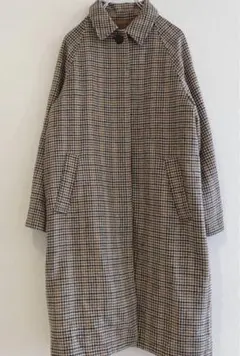 guメンズ千鳥格子コート