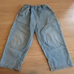 ペアマノンストリート デニム ロングパンツ ゴムウエスト