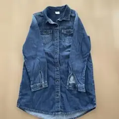 デニムシャツワンピース 長袖 サイズ122
