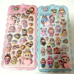 【新作】LABUBU ぷっくりおしりシール 2枚セット