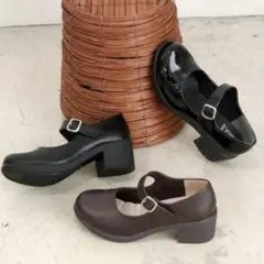 あしながおじさん 厚底ストラップパンプスのサムネイル