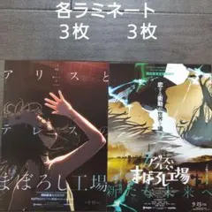 映画　アリスとテレスのまぼろし工場　ラミネートセット　チラシ　フライヤー