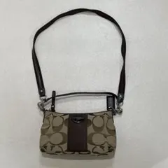COACH シグネチャー 2way ワンハンド ショルダー バッグ
