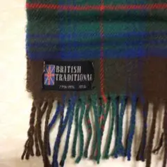 BRITISH TRADITIONAL タータンチェックマフラー