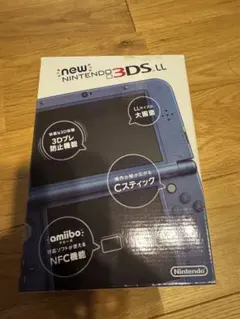 【美品】箱付き　new 3DS LL ネイビー　通電確認済　初期化済