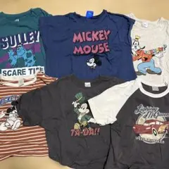 ディズニー 半袖Tシャツ 6枚セット　フタフタ　ユニクロ　まとめ売り　保育園のサムネイル