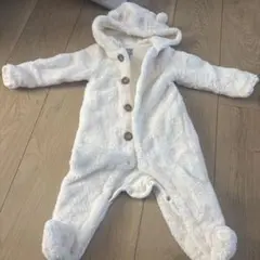 babyGap フード付きロンパース 9-12ヶ月 ホワイト