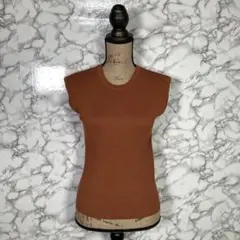 INGNI　イング　（M）　リブノースリーブカットソー　ブラウン