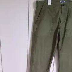 PHERROW'S ムラ糸バッグサテン　ベイカーパンツ　32 日本製のサムネイル