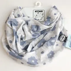 UVカット加工 ムーミン リトルミイ 刺繍 花柄 ネックカバー Aのサムネイル