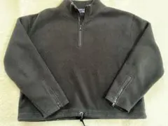 POLO SPORTS ラルフローレン　黒　フリース　ハーフジップ　M