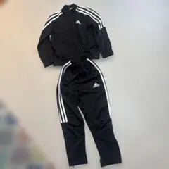 adidas アディダス　ジャージ 上下セット ブラック120
