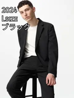 極美品⭐️UNIQLO　感動ジャケット　ダークグレー　L 2024