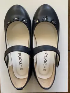 POKKE フォーマルシューズ ブラック マリーヌシューズ 21.0