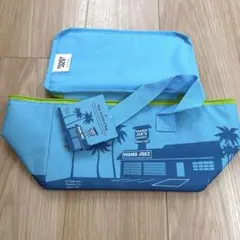 【新品未使用】トレーダージョーズ ミニ保冷バッグ水色のサムネイル