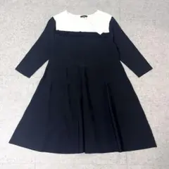 TO BE CHIC バイカラーニットワンピース サイズ3 新品のサムネイル