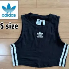 adidas Originals クロップタンク　タンクトップ ブラック Sのサムネイル