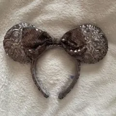 マットブラウン　ミニースパンコールカチューシャ