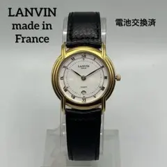 LANVIN made in France ゴールドケース 腕時計 電池交換済のサムネイル