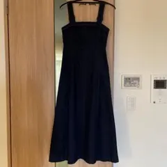 リリーブラウンデニムワンピースジャンパースカート ♡S