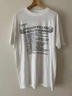 90s USA製　シングルステッチ　面白T メッセージ　古着　ヴィンテージ