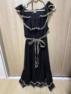 axes femme ノースリーブ ワンピース ブラック
