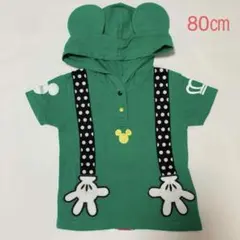 ベビードール×ディズニー　80㎝フード付き半袖Tシャツ