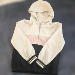 ZARA Kids フード付きカラーブロックジャケット 140