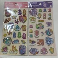 正規品　ケアベア ポップデコパーティー ラメきらクリスタルシール