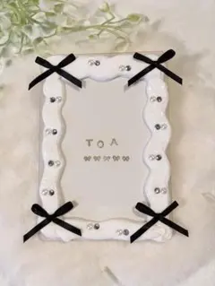 トレカケース ホイップデコ 黒 リボンB8 硬質カードケース シンプル