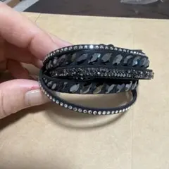Swarovski ブラック 多層ブレスレット