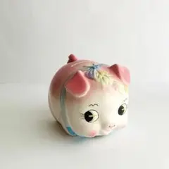 昭和レトロポップ 内藤ルネ パンダ貯金箱 陶器製 箱付き 当時物✨貴重