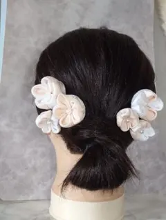 髪飾り和装花形ヘアピン 6個セット