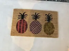 パイナップルデザイン玄関マット ハワイ　Hawaii ターゲットTARGET
