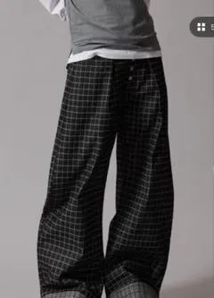 CIVVY. Roll-Up Check Denim