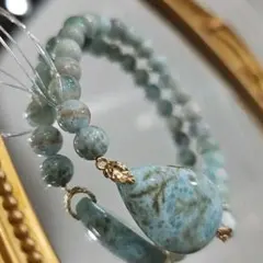 チョコレートラリマーブレスレット⑤