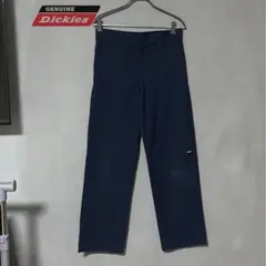 ディッキーズ ダブルニー　ダークネイビー　ワークパンツ