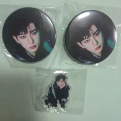 &teamハルア　ポップアップ缶バッチ、目じるしチャ－ム