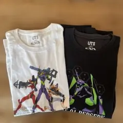 UNIQLO EVA エヴァンゲリオンＴシャツ　2枚組（XL）