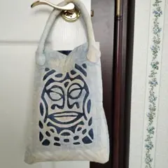 値下げしましたハンドメイドハワイアンキルトティキバッグ
