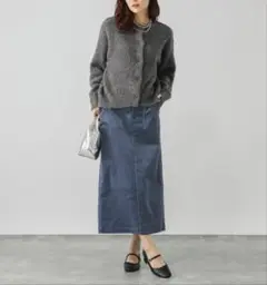 新品タグ付 GLOBAL WORK コーデュロイロングスカート L 秋冬