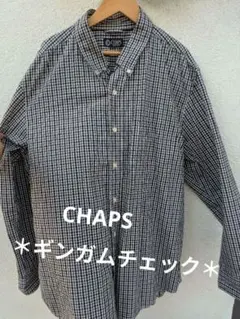 ＊超美品＊薄手、CHAPS ギンガムチェック柄 長袖シャツ