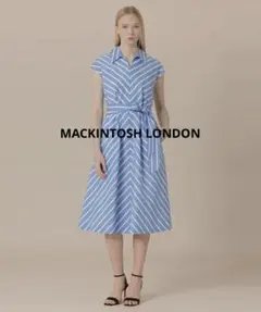 新品・77,000円☆マッキントッシュロンドン/シルク混ワンピース【日本製】のサムネイル