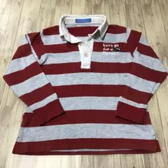 【週末SALE】ファミリア ポロシャツ ボーダー　ロンT 110