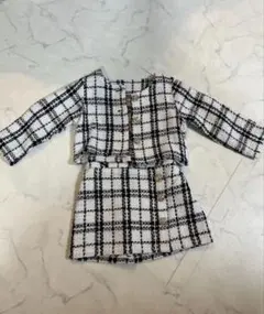 フォーマルセットアップ 90cm チェック柄