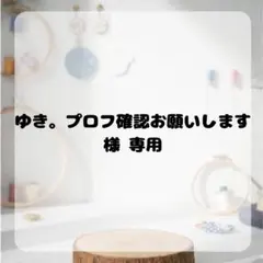 ゆき。プロフ確認お願いします┏●様　専用ページ