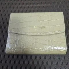 ungaro 三つ折り財布 クロコ型押し ベージュのサムネイル