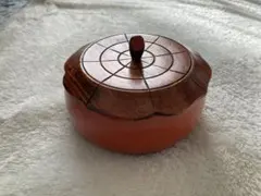 木製蓋付き菓子鉢