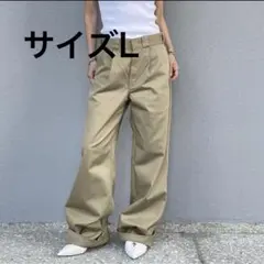 ok.soon×dickies】大人気wide chino pantsベージュ - メルカリ
