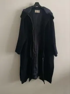 Stola. 　ネイビーフード付きロングコート